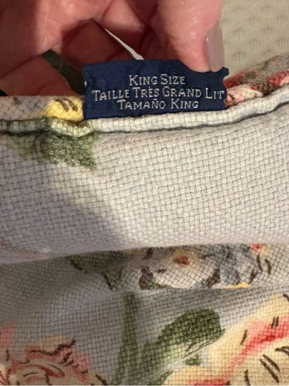 Vintage Ralph Lauren Danielle Cabbage Rose - King Comforter